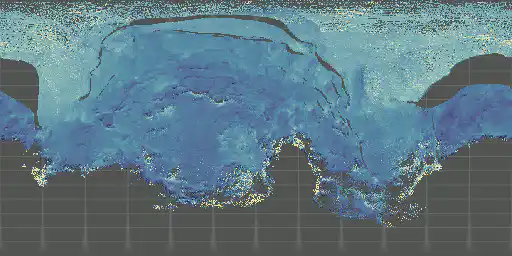 VIRTIS 3.2 µm absorption depth