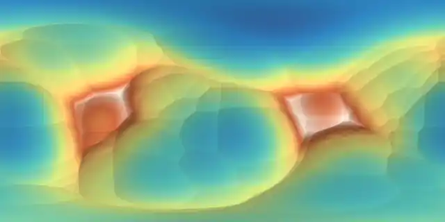 source-model radial height
