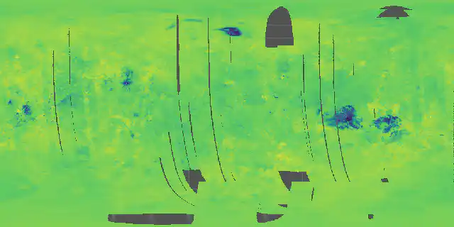 How efficiently the surface emits