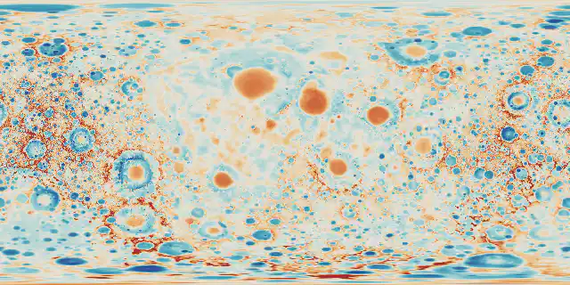 GRAIL gravity anomaly (GRGM1200A)
