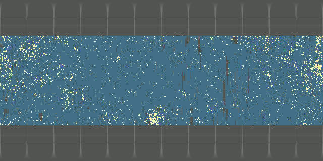Fine or coarse plagioclase grains