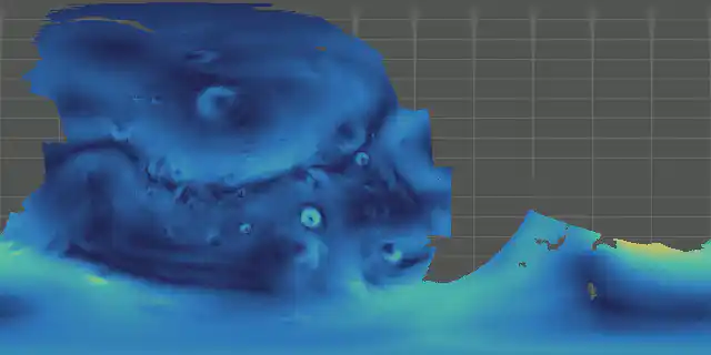 Modeled surface slopes