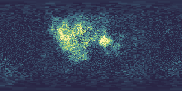 Lunar Prospector GRS: titanium (TiO₂)